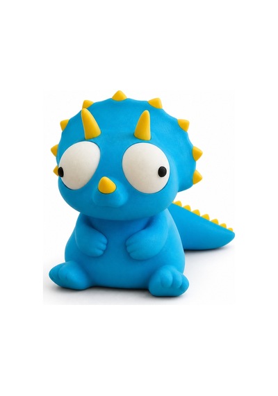 Yasuah Hareketli Gözlü Mavi Triceratops Figür
