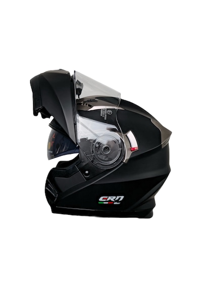 Crn Xspeed 925 E-Ce 22.06 Belgeli Çene Açılır Motosiklet Kaskı Mat Siyah