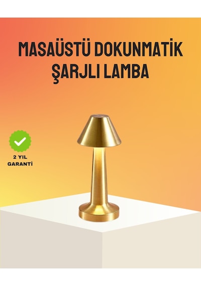 Modern Metal Masa Lambası 3 Işık Renkli Kademesiz Parlaklık Ayarlı Çr