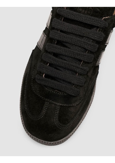 Hakiki Süet Deri Siyah Kadın Sneaker Ayakkabı Siyah