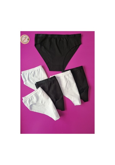Demirsa Boutique Lazer Kesim Kadın Siyah Ve Beyaz Bikini Külot 6'lı Paket Siyah-beyaz Demirsa Boutique Lazer Kesim Kadın Siyah Ve Beyaz Bikini Külot 6'lı Paket Siyah-beyaz