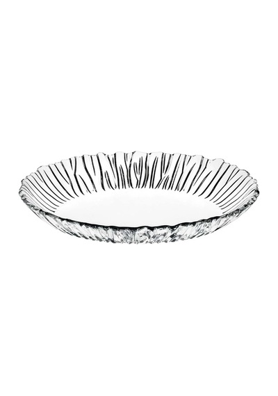 Pasabahce 6'lı Aurora Oval Tabak 25 Cm Şeffaf