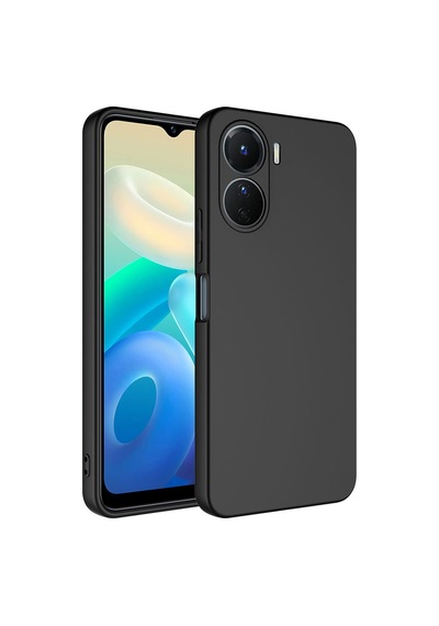 Vivo Y16 Kılıf Mara Lansman Kapak - Siyah Siyah Siyah