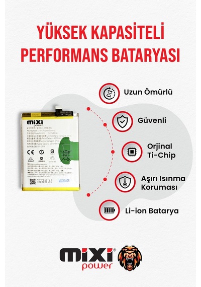 Oppo F19 Pro Plus / Reno 5 4g / Reno 5z Uyumlu Tam Kapasite Batarya