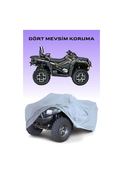 Gri Can-am Outlander Max 1000 Ltd Atv Brandası, Atv Koruyucu Örtüsü