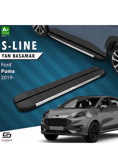 S-dizayn Ford Puma S-line Krom Yan Basamak 173 Cm 2019 Üzeri