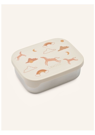 Liewood Çelik Lunchbox Silikon Kapaklı Çocuk Beslenme Kabı 900 Ml Saklama Kapları Bej