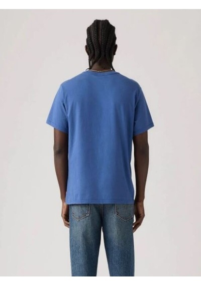 Levi's Erkek Bisiklet Yaka Kısa Kollu Mavi T-shirt - A20820362