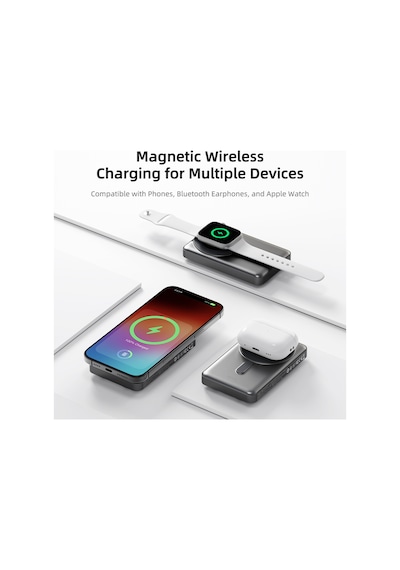 P50 10.000 Mah 5-in-1 Pd20w Magsafe Powerbank BEYAZ