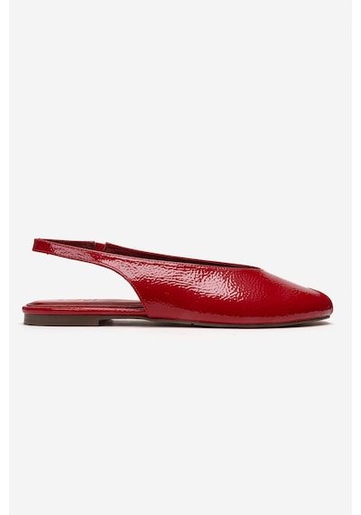 Luvishoes Serına Kırmızı Kırışık Rugan Kadın Sandalet