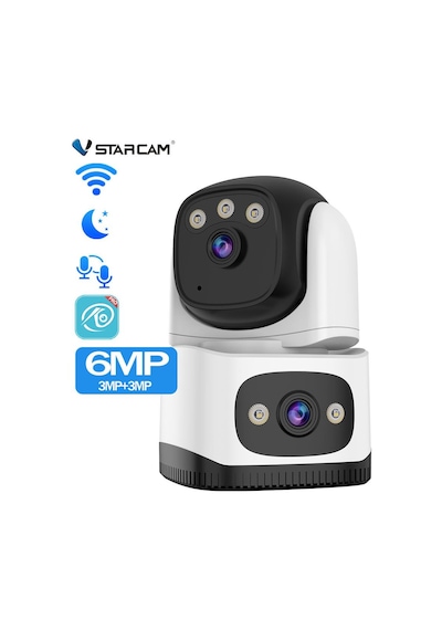 Vstarcam Cs995dr 2 Kameralı 6mp Çift Yönlü Ses Wifi Bebek Kamera