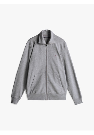 Tommy Hilfiger Essentıal Terry Zt Stand Collar Erkek Gri Sweatshirt - Mw0mw38084 Gri