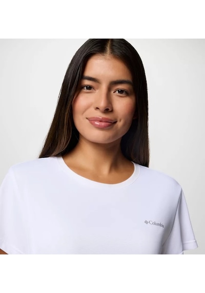 Columbia Al3349 Bluevista Hill Ss Crew Kadın T-shirt 2119301100 Beyaz
