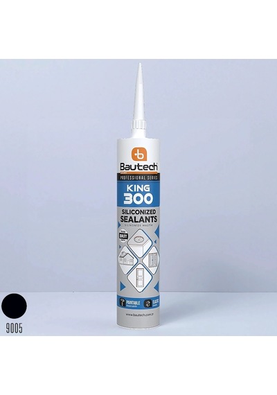 Bautech Silikonize Mastik 500 Gr Siyah