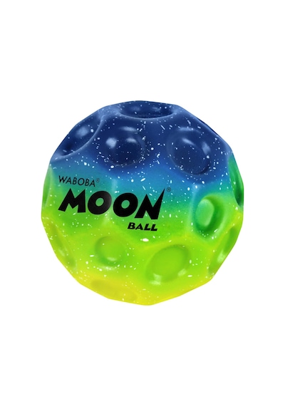 Rainbow Moonball Topu, 6,3cm, Süper Yüksek Zıplayan, Çoklu Renkler, Yıldız Desenli