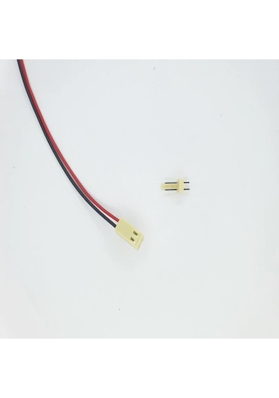 Sanec 2,54mm 2 Pin 2510 Kablolu Dişi Konnektör + 180d Erkek Pcb Tipi 30cm - 0,50mm - Çift Taraflı