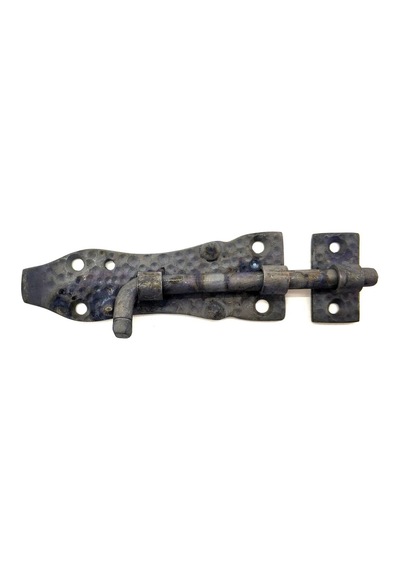 Antika Tarz Dekoratif Pirinç Dövme Kapı Sürgüsü - 7cm, Oksit Ürün Adı