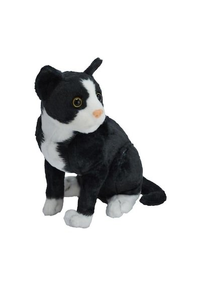 43 Cm Sevimli Peluş Kedi Oyuncak Yumuşacık Ve Dekoratif Peluş Siyah
