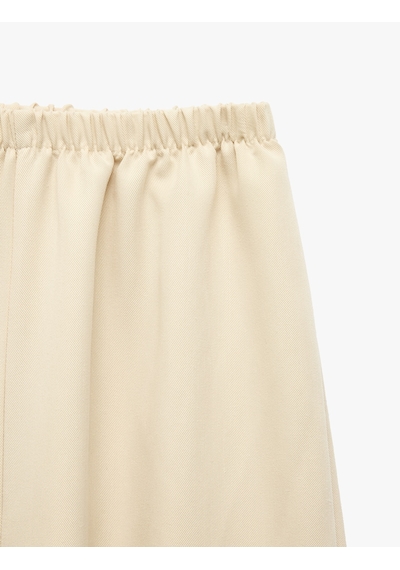 Koton Bol Kesim Modal Karışımlı Loose Fit Şalvar Pantolon Bej 7wkg40076aw Ekru