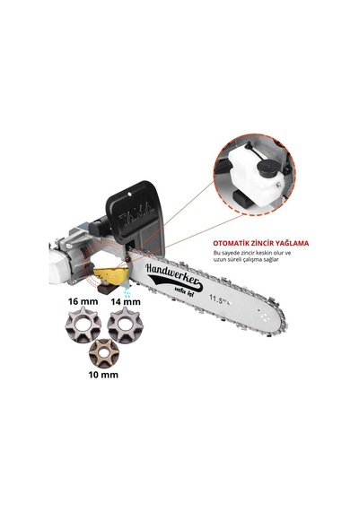 Otomatik Yağlamalı Avuç Taşlama Zincirli Testere Aparatı 10-14-16 mm-9024592362613