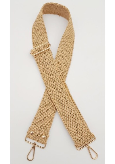 Angel Çanta Aksesuar 120x5 Cm Hasır Model Kolon Çanta Sapı Light Gold Metalli
