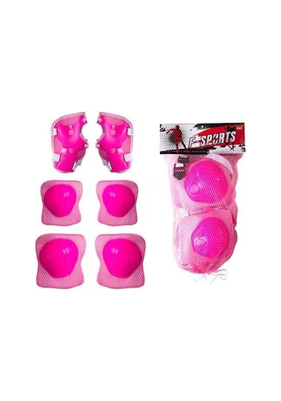 Çocuk Koruyucu Dizlik Dirseklik Seti Pembe