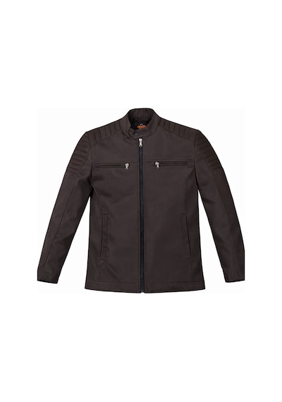 Mero Life Erkek Kahverengi Su Ve Rüzgar Geçirmez Slim Fit Astarlı Mevsimlik Mont