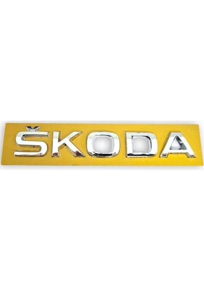Skoda Fabia 3 2015-2021 Arka Bagaj Kapağı Skoda Marka Yazısı 5ja853687