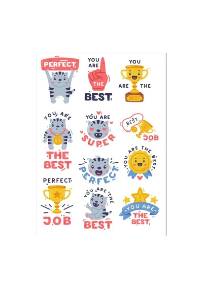 Onaylama Cümleleri İngilizce Sticker Set 2