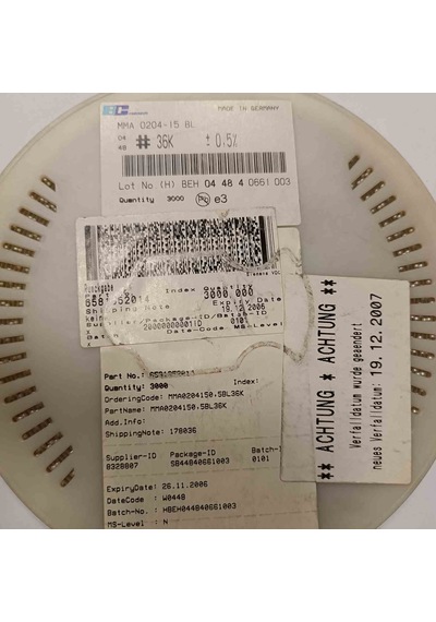 Mma0204-15bl 36k 204 Bc Smd Direnç 750 Adet