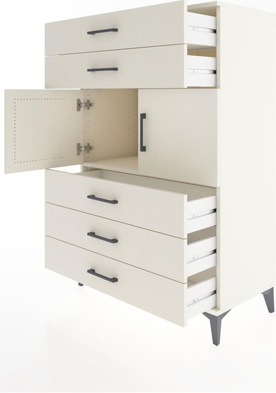 Hyperion Dolap Tek Raflı 5 Çekmeceli 2 Kapaklı 88x44x134 Ayta... Aytaşı Hyperion Dolap Tek Raflı 5 Çekmeceli 2 Kapaklı 88x44x134 Ayta... Aytaşı