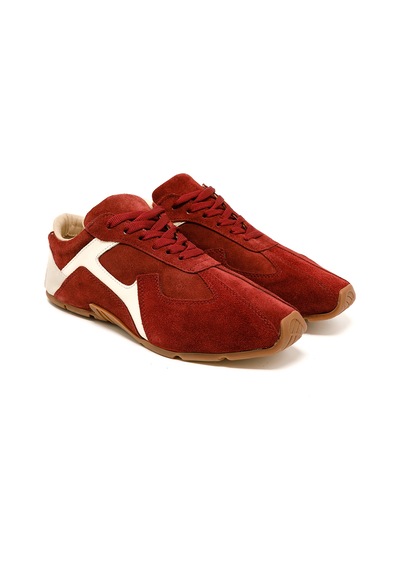 Sneaker Günlük Kadın Rc-25y-187-mıu1005 John May Bordo Süet-bej Cilt Bordo Süet-bej Cilt Bordo - Bej