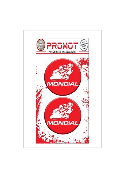 Damla Logo Sticker Mondial Kabartmalı 5x5cm 02 Nötr