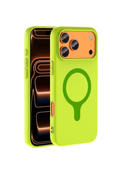 Apple iPhone Uyumlu 18 Pro Max Kılıf M-safe Şarj Özellikli Zore Aris Silikon Kapak Çok Renkli