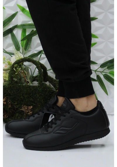 Lescon Neptun 5 Siyah Rahat Esnek Ürün Sneaker Spor Ayakkabı 001