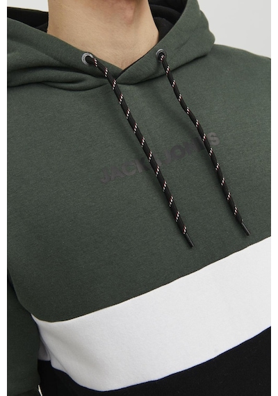 Jack & Jones Erkek Sweat 12233959 Koyu Yeşil-siyah Koyu Yeşil - Siyah