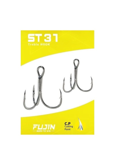 Fujin St31 Üçlü Maket Balık Kancası Nickel 2