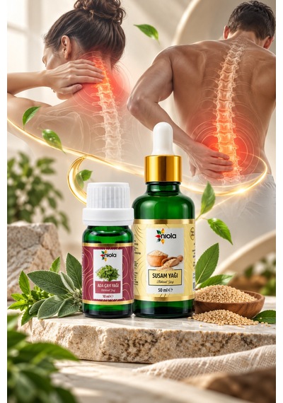Susam Yağı 50 Ml + Adaçayı Yağı 10 Ml İkili Bitkisel Yağ Seti - 926847583