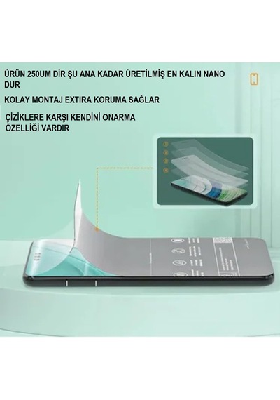 Xiaomi Mi Note3 Uyumlu Nano Ön - Arka 360 Full Kaplama Hd Ekran Koruyucu Darbe Emici - Maxxpro 19583087