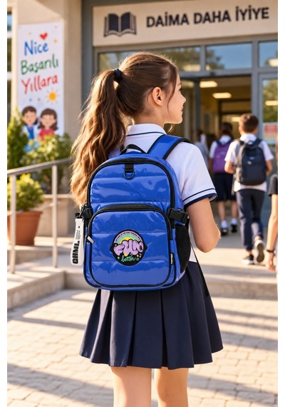 Okul Sırt Çantası Cool Blue 44 X 30 X 20 Cm Lüks Öğrenci Ve Okul Çantası Çok Renkli