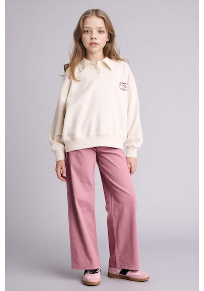 Defacto Polo Yaka Baskılı Sweatshırt Kız Çocuk E6841a826sper85 Ekru-er85 Defacto Polo Yaka Baskılı Sweatshırt Kız Çocuk E6841a826sper85 Ekru-er85