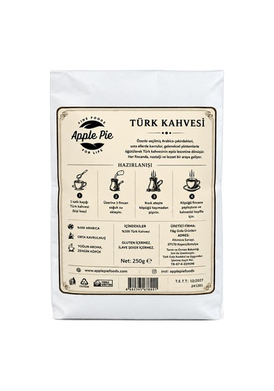 Apple Pie Közde Çifte Kavrulmuş 250 Gr Türk Kahvesi Diğer