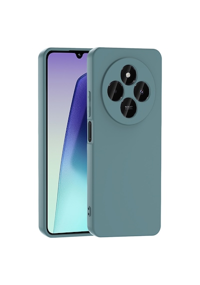 Xiaomi Redmi 14c 4g Kılıf Yumuşak Silikon Kamera Korumalı Lansman Pazarplus Koyu Yeşil