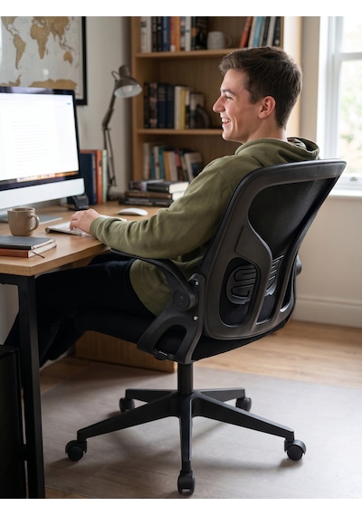 Zeon Büro Ofis Sistemleri // Comfort Basic Black Ofis Çalışma Koltuğu Siyah
