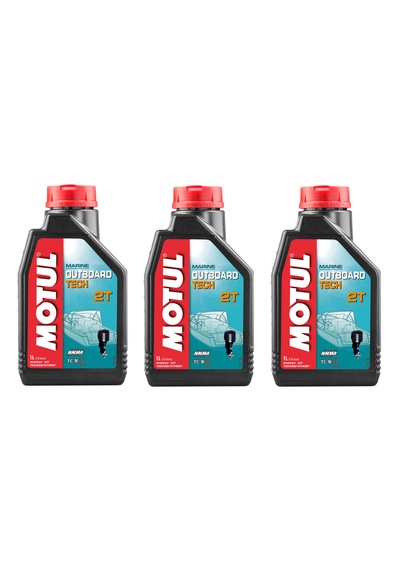 Motul Marine Outboard Tech 2T 2 Zamanlı Tekne Motor Yağı 1 L  3 Adet