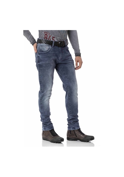 CD811 Fitilli Mavi Erkek Jeans Pantolon Mavi
