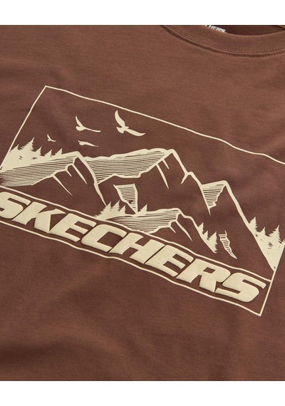Skechers M Relax Fit Adventure T-shirt Erkek Kahverengi S2620111-2070