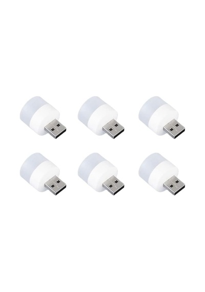 Monte Lua Mini Led Lambalar, Okuma Işığı, 6 Parçalı Taşınabilir Mini Usb Gece Lambası, Mobil Led, Bebek Uykusu Çok Renkli