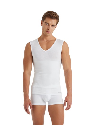 Blackspade Erkek Korse Atlet 9208 - Beyaz