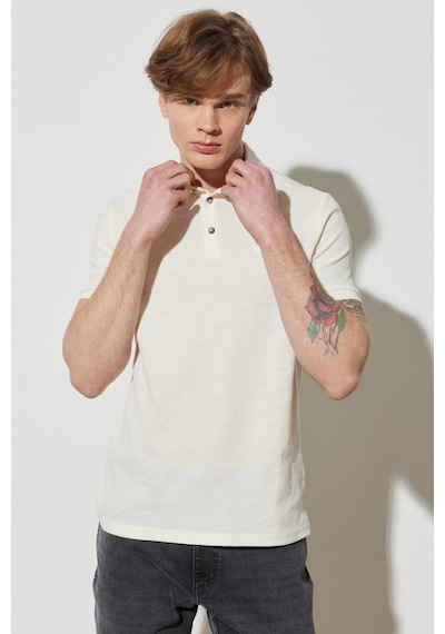 Wrangler Erkek Polo T Shirt W231325104 Krem